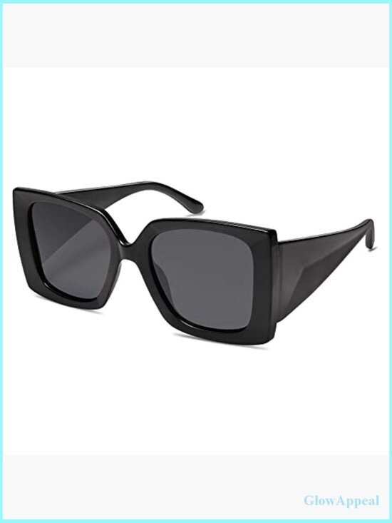 Retro Square Oversized Polarized Sunglasses for Women main image 4